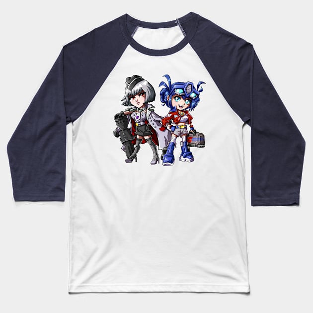 Robo Bishoujo Baseball T-Shirt by Ninjatron